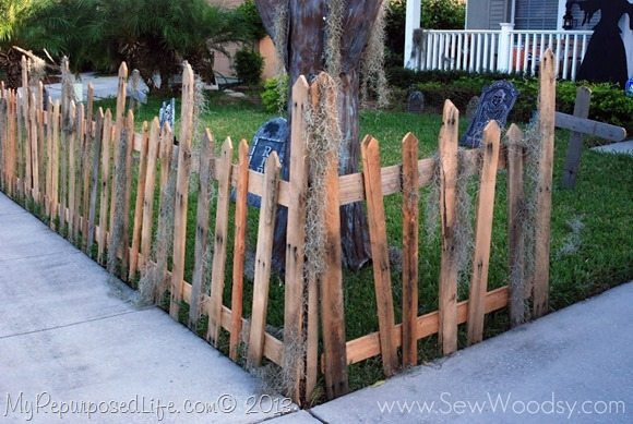 Halloween Cemetery Fence
 Five Fun Halloween DIY Tutorials My Repurposed Life™