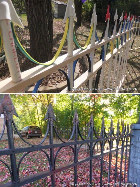 Halloween Cemetery Fence
 How To Faux Wrought Iron Fence