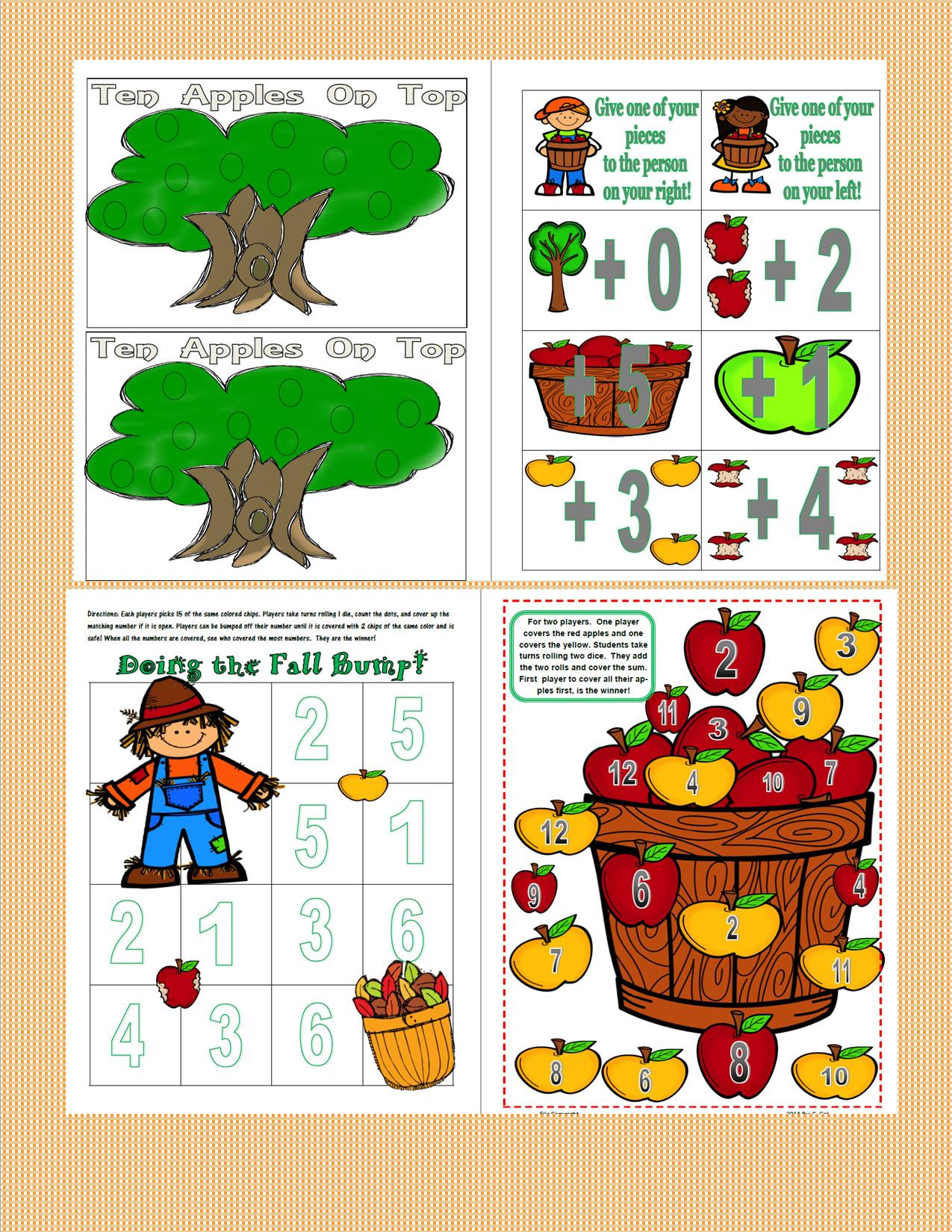 Halloween Classroom Party Ideas Kindergarten
 Fall Themed Games For Math and Reading – Teaching Heart Blog