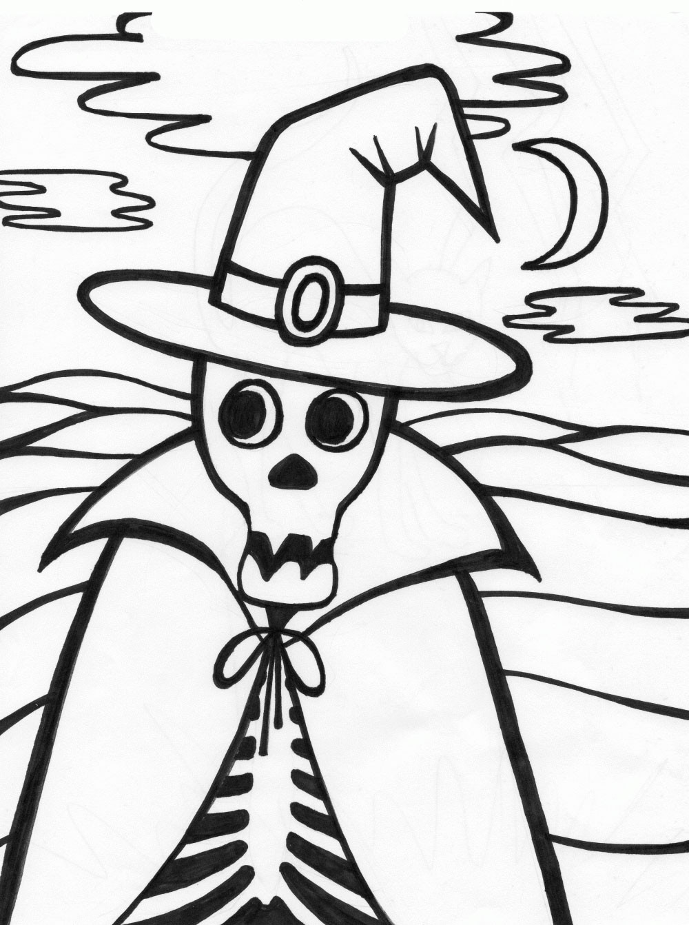 Halloween Coloring Pages Printable Free
 halloween coloring pages Halloween Skeleton Coloring