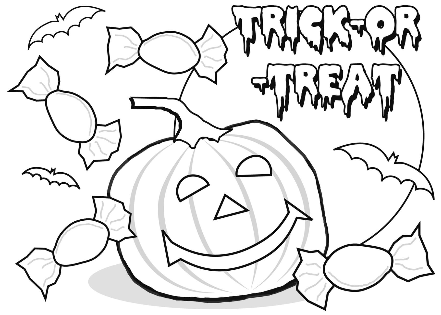 Halloween Coloring Pages Printable Free
 Happy Halloween Coloring Pages Printable Free For Kids