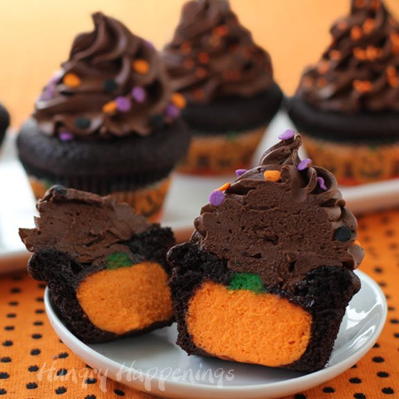 Halloween Cupcakes Recipe
 Ultimate Cheesecake Stuffed Halloween Cupcakes Hungry