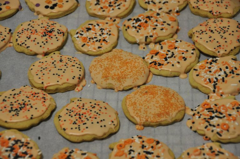 Halloween Cutout Cookies
 Double Pumpkin Cut Out Cookies