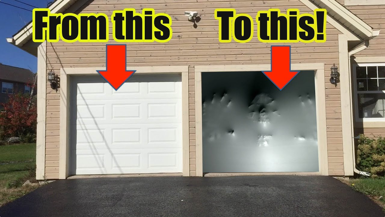Halloween Garage Ideas
 How To Make an Awesome Halloween Garage Door Illusion with