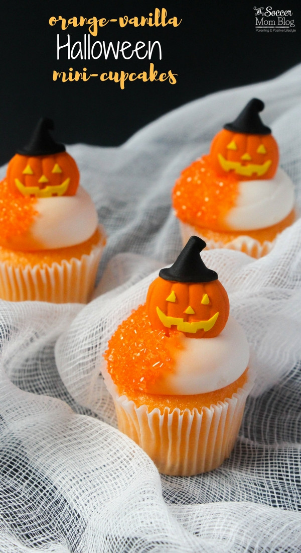 Halloween Mini Cupcakes
 Jack O Lantern Mini Orange Halloween Cupcakes Creamsicle