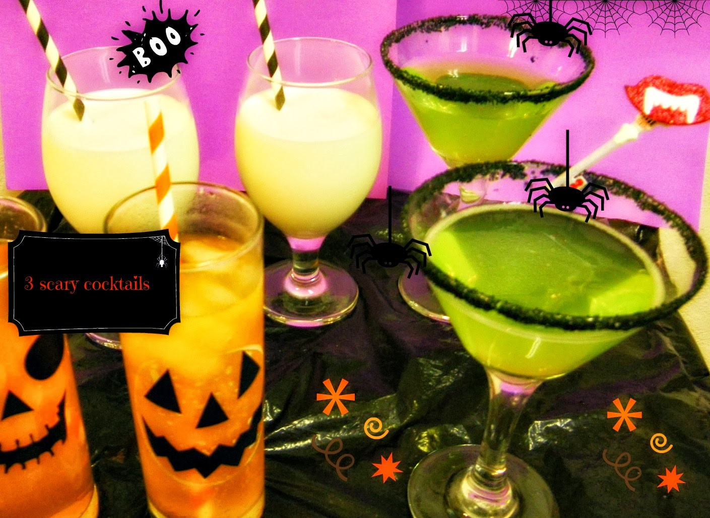 Halloween Party Drinks
 cooking the recipe Halloween Party Drinks BOOOOZE