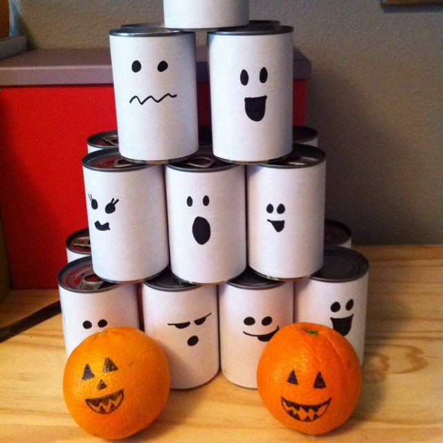 Halloween Party Ideas For 1St Graders
 Pumpkin bowling game for my sons first grade party