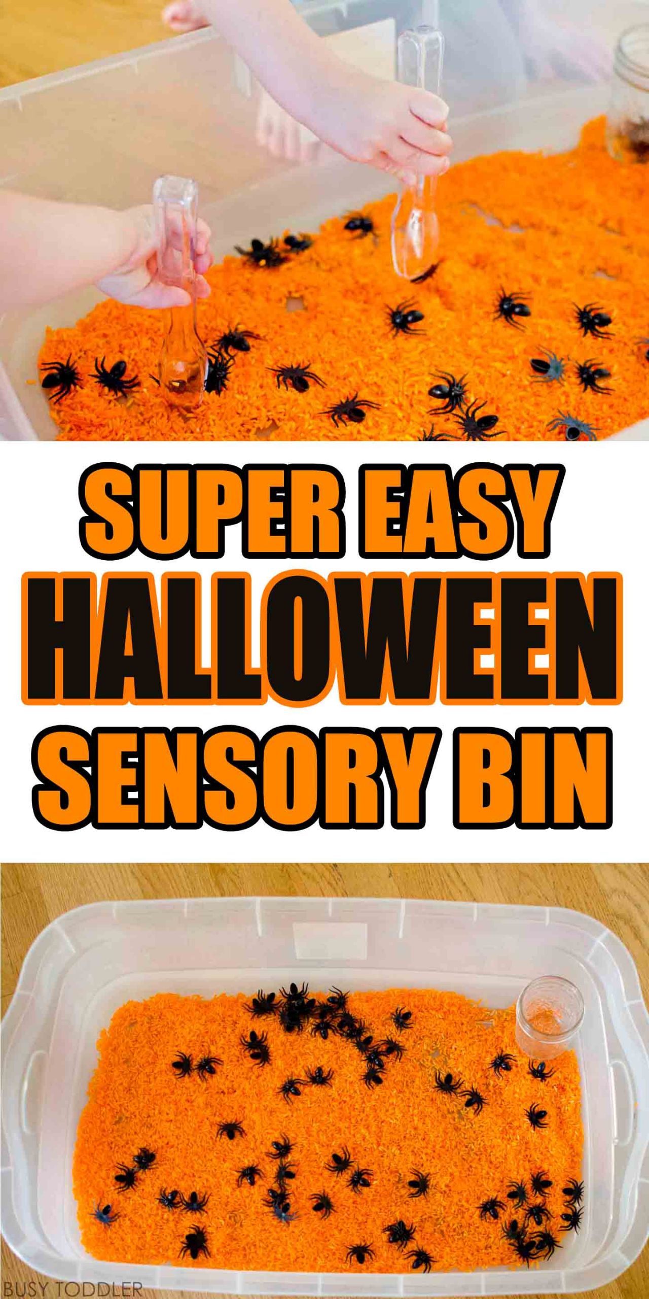 Halloween Party Ideas For Kindergarten Classes
 Simple Halloween Sensory Bin Busy Toddler