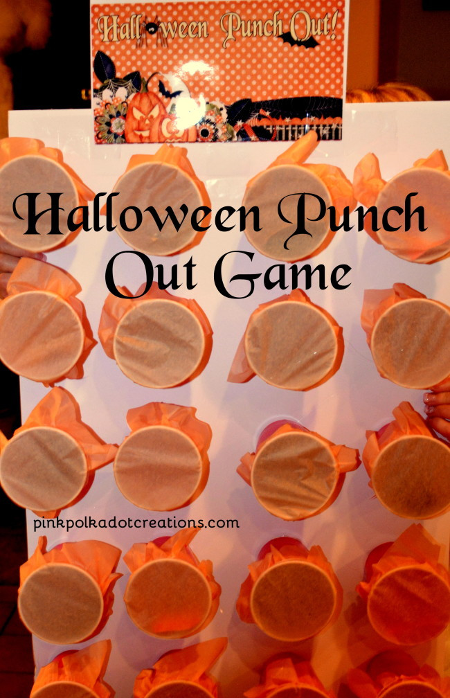 Halloween Punch For Kids-DIY
 Halloween Punch Out Game Pink Polka Dot Creations