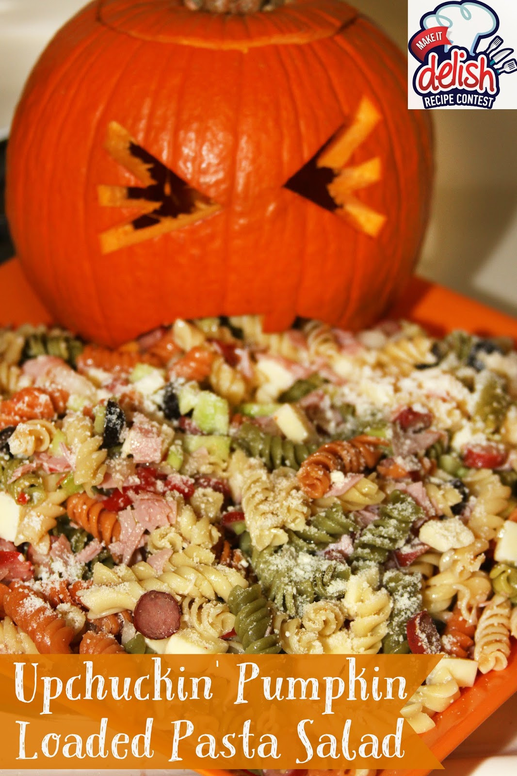Halloween Side Dishes For Parties
 For the Love of Food Upchuckin Pumpkin Loaded Pasta