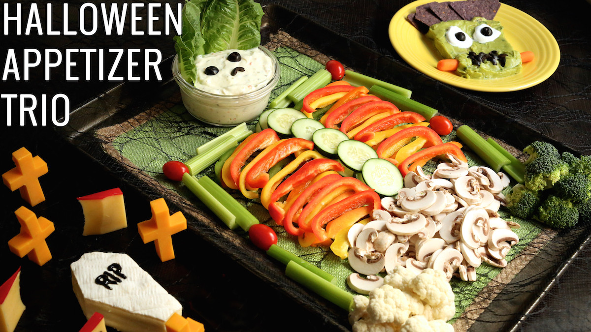 Halloween Side Dishes For Parties
 Halloween Veggie Tray Appetizer Trio Recipe