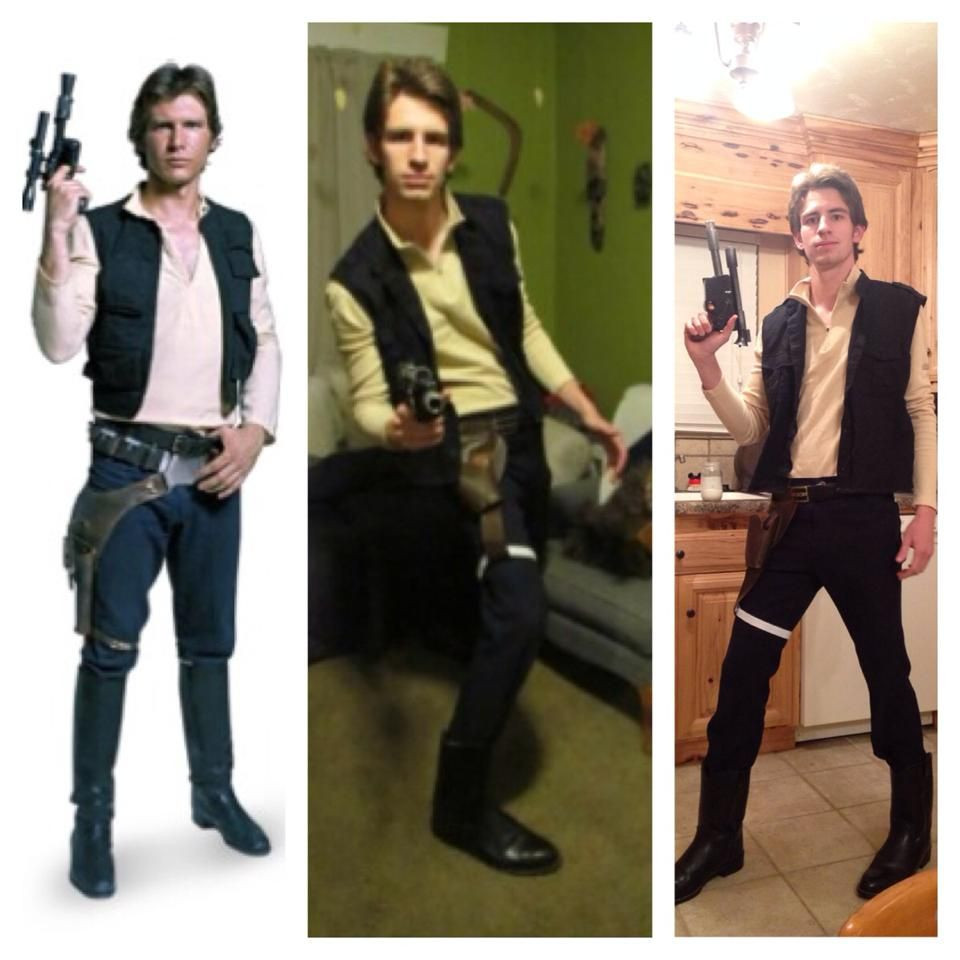 Han Solo DIY Costume
 Homemade Han Solo Costume STAR WARS 4 Steps