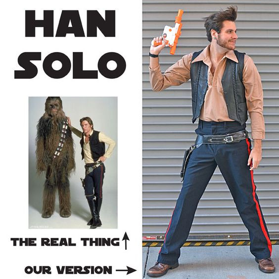 Han Solo DIY Costume
 Han solo costume Han solo and Ryan o neal on Pinterest
