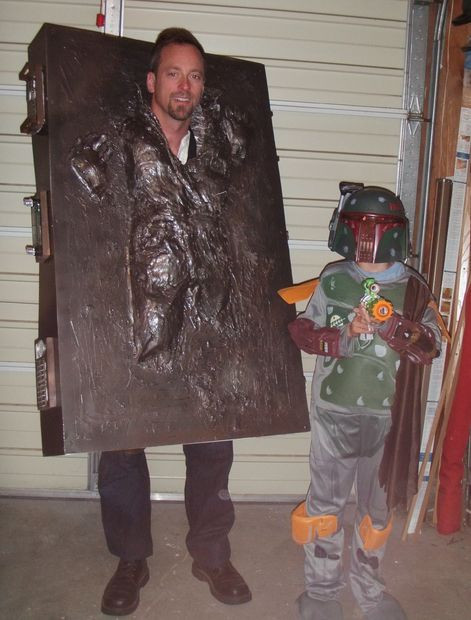 Han Solo DIY Costume
 Han Solo in Carbonite Costume