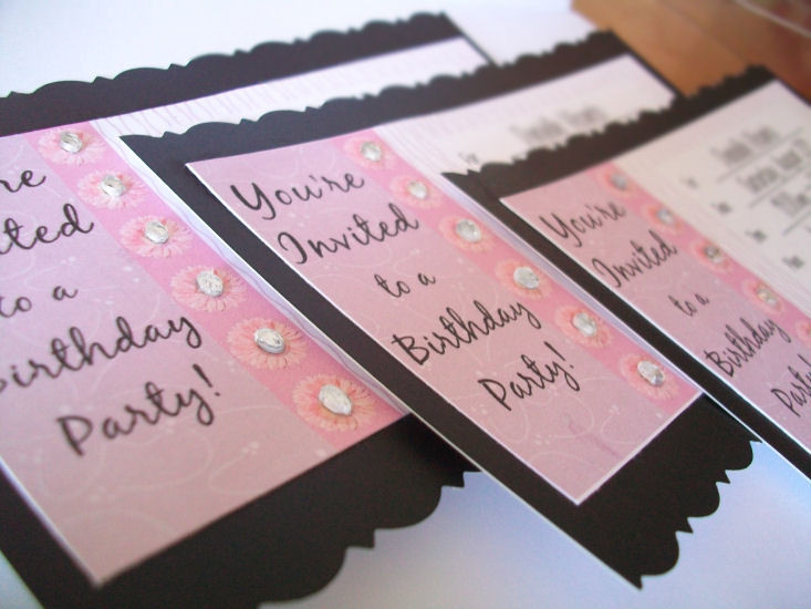 Handmade Birthday Invitations
 Tearful Touch DIY Birthday Invitations Fit for a Tween