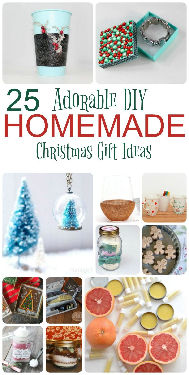 Handmade Holiday Gift Ideas
 25 Adorable Homemade Gifts to Make for Christmas Pretty