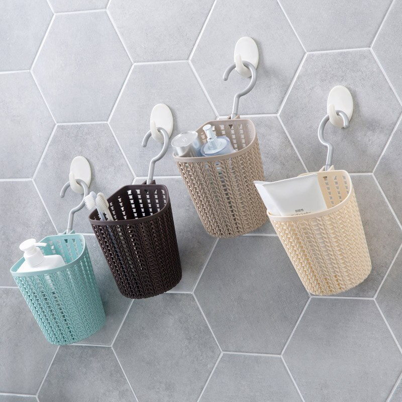 Hanging Baskets For Bathroom Storage
 Plastic drain hanging basket bathroom bathroom wall