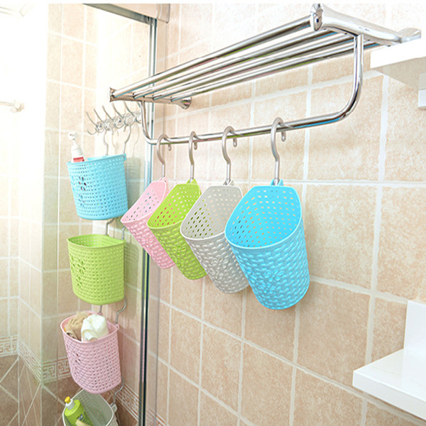 Hanging Baskets For Bathroom Storage
 Soft Weaving Plastic Vehicle Car Gathering Basket Bathroom