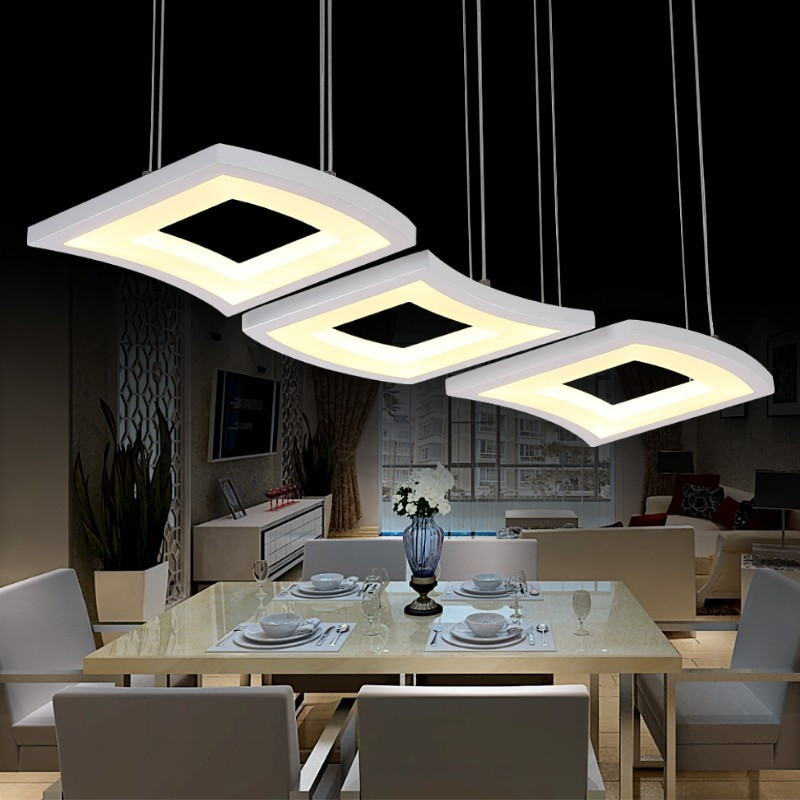 Hanging Lamps For Living Room
 Fashion 3 head led pendant light adjustable dining hall