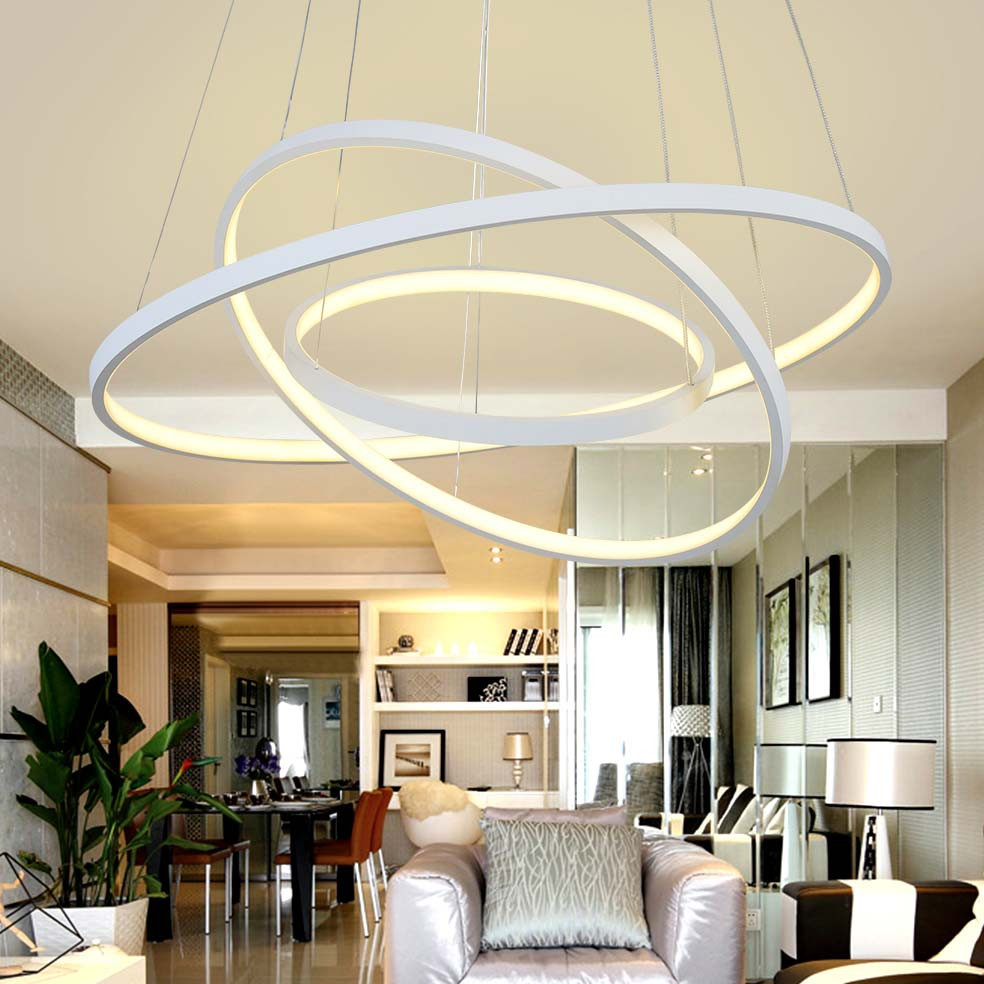 Hanging Lamps For Living Room
 Modern LED Pendant Light Living Room Decor Acrylic