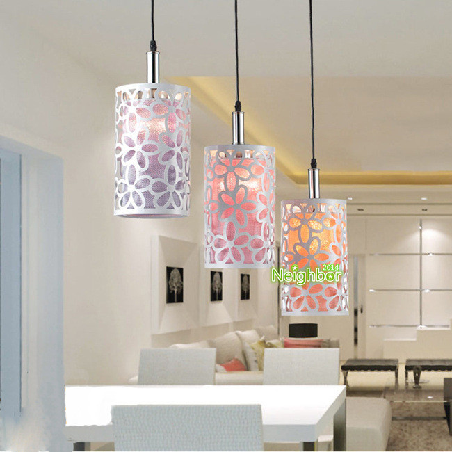 Hanging Lamps For Living Room
 Modern Hollow flower Pendant Lights Suspension lamp