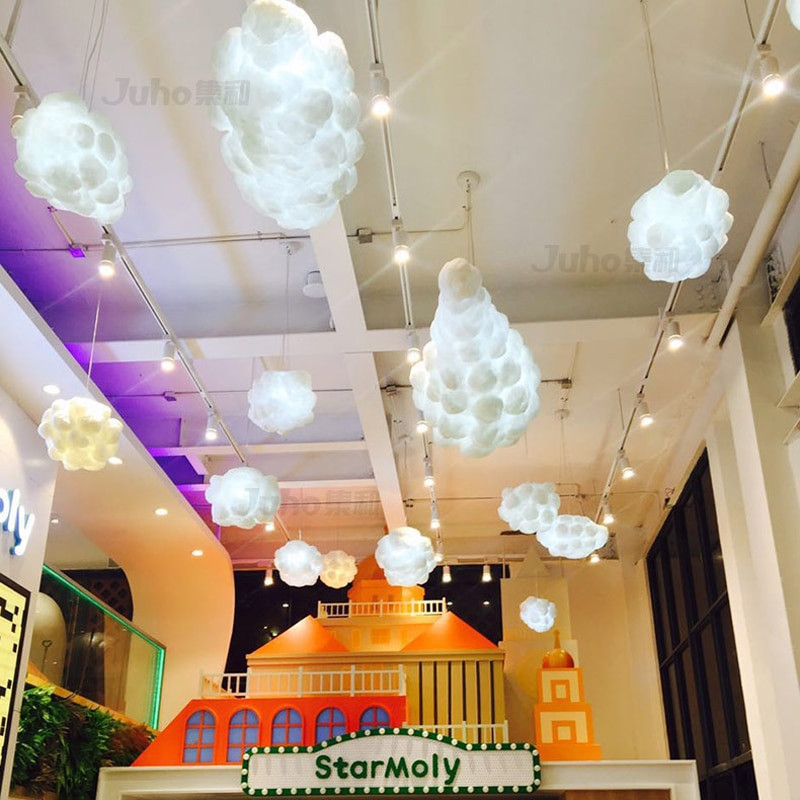 Hanging Lights For Kids Room
 Led Cotton Cloud Pendant Lights Fixture Ceiling Hanging