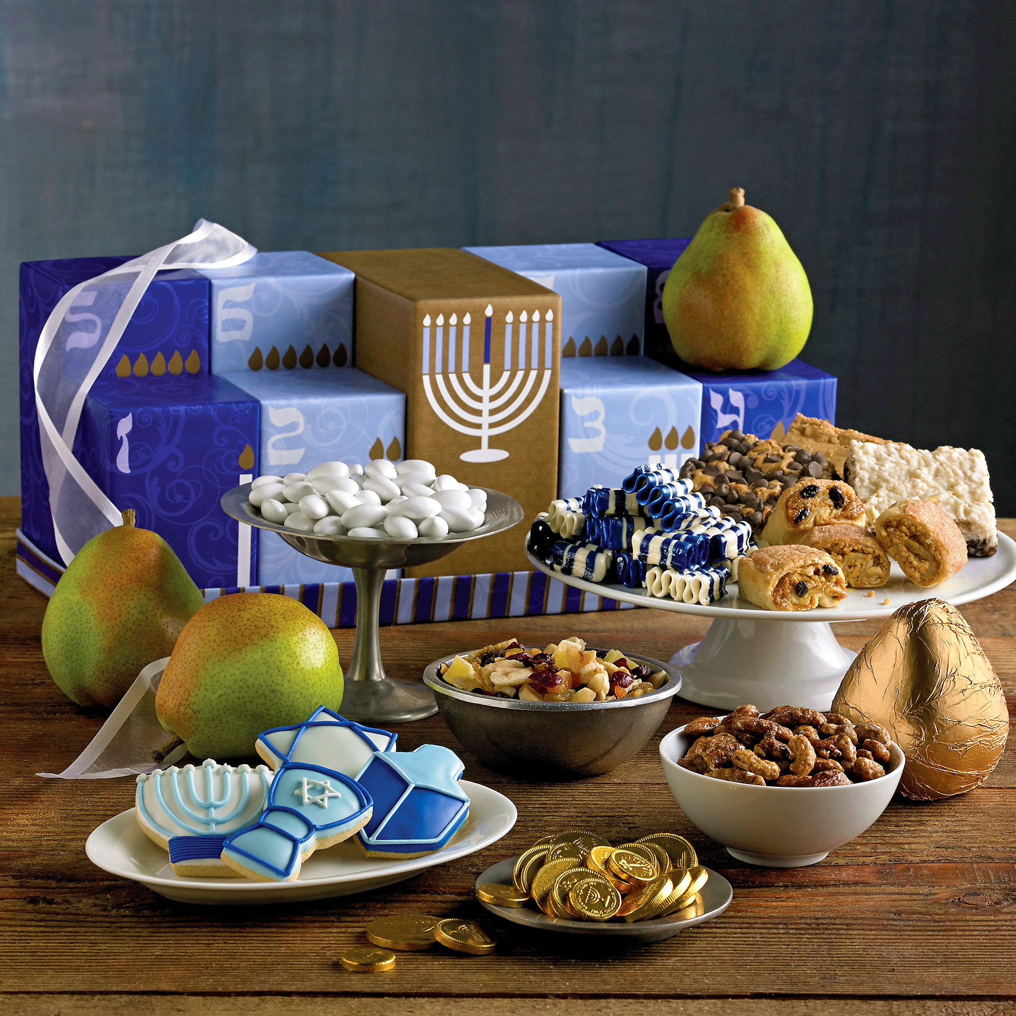 Hanukkah Food Gifts
 Eight Nights of Hanukkah Gift Gourmet Food Gifts