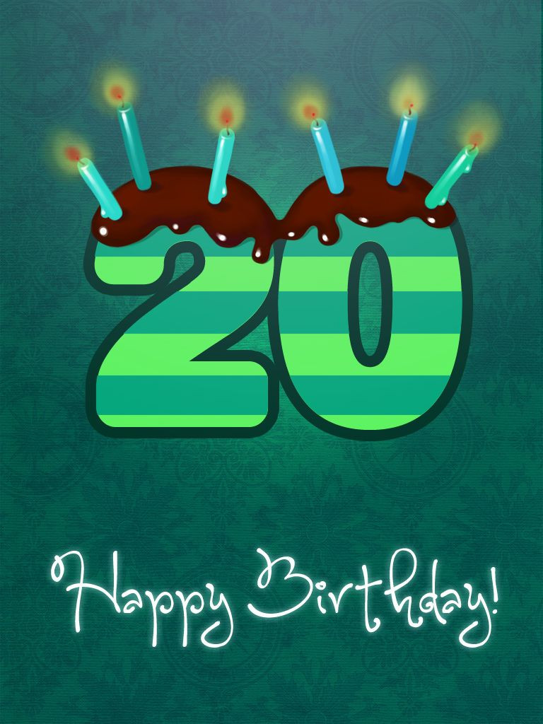 Happy 20th Birthday Wishes
 Happy Birthday bdaycards