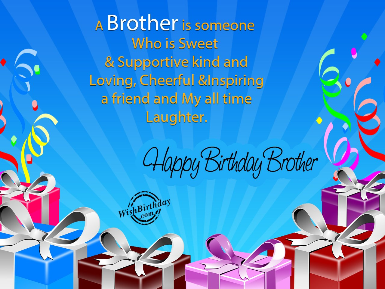 Happy Birthday Brother Quote
 Birthday Wishes For Brother Birthday