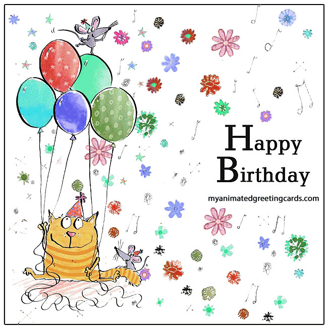 Happy Birthday Card For Facebook
 Animated Birthday Cards For