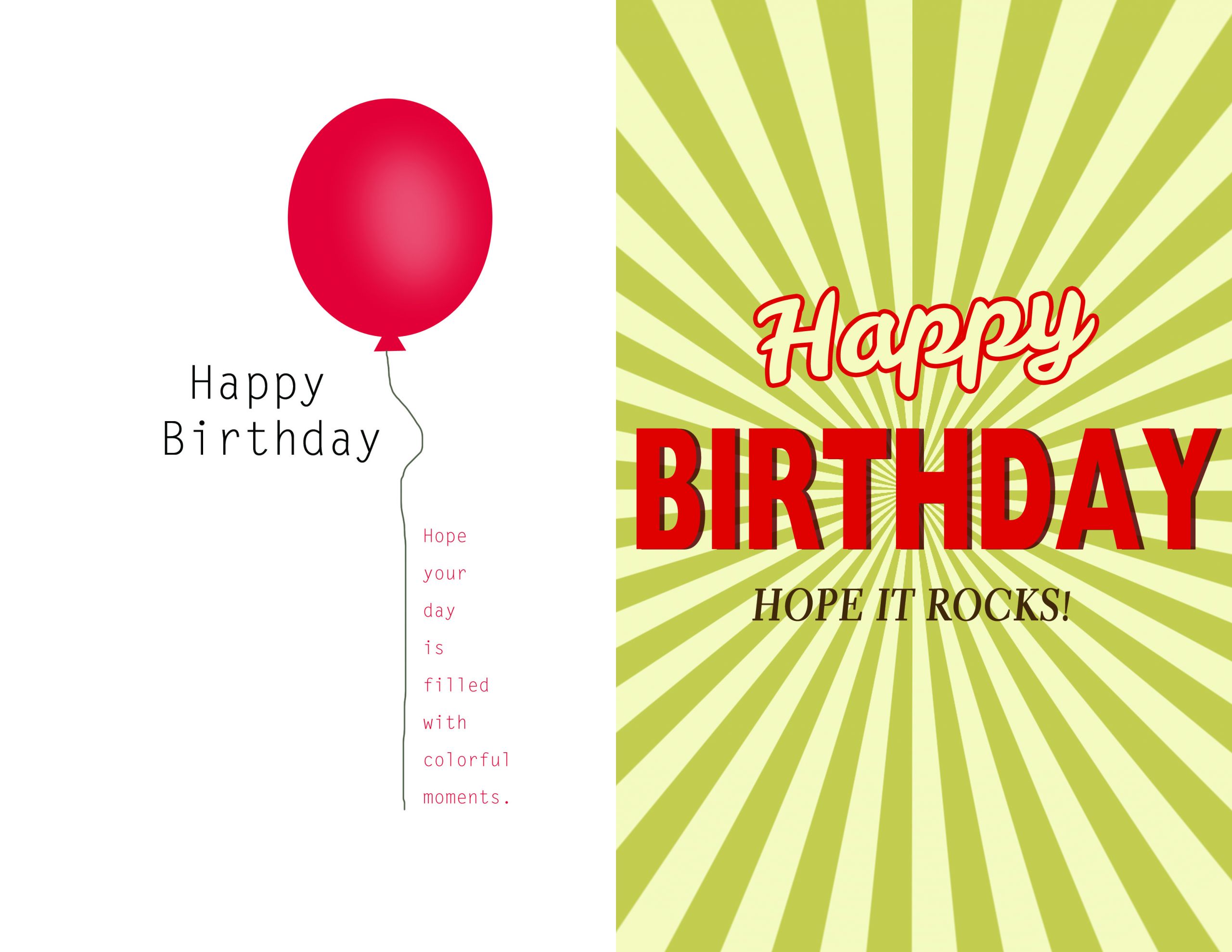 Happy Birthday Card Template
 birthday card template