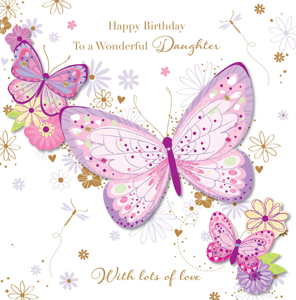 Happy Birthday Cards For Daughter
 Wonderful Daughter Happy Birthday Greeting Card