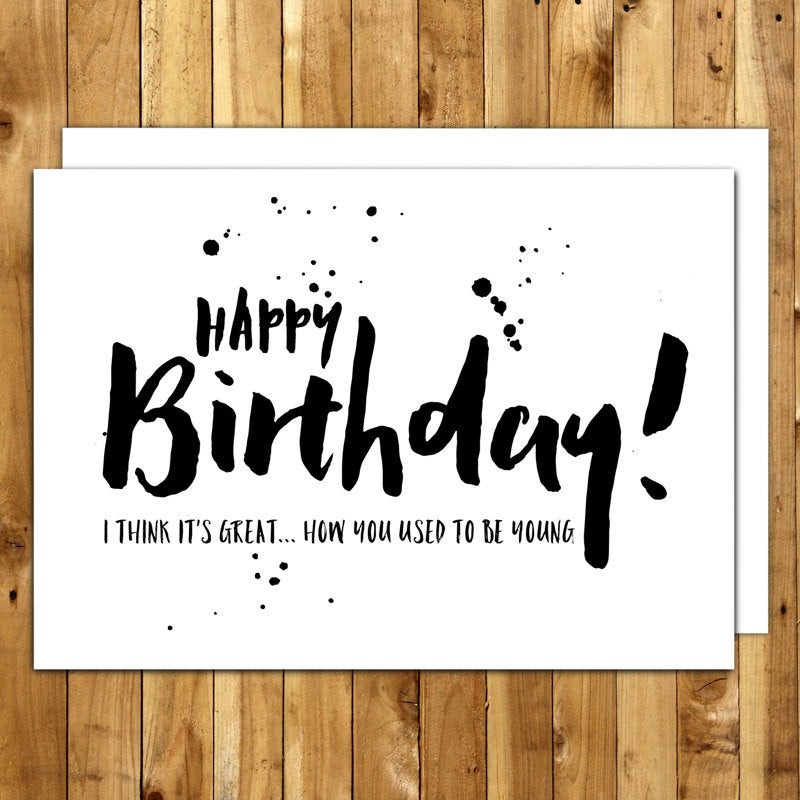 Happy Birthday Cards For Him Funny
 Funny birthday card Birthday Card For Him Birthday Card