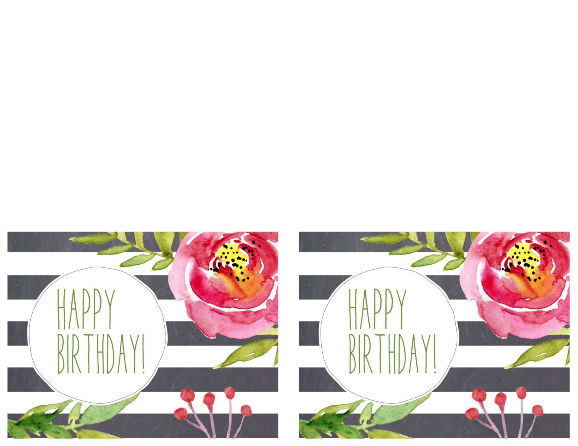 Happy Birthday Cards To Print
 Free Printable Greeting Cards Thank You Thinking of You