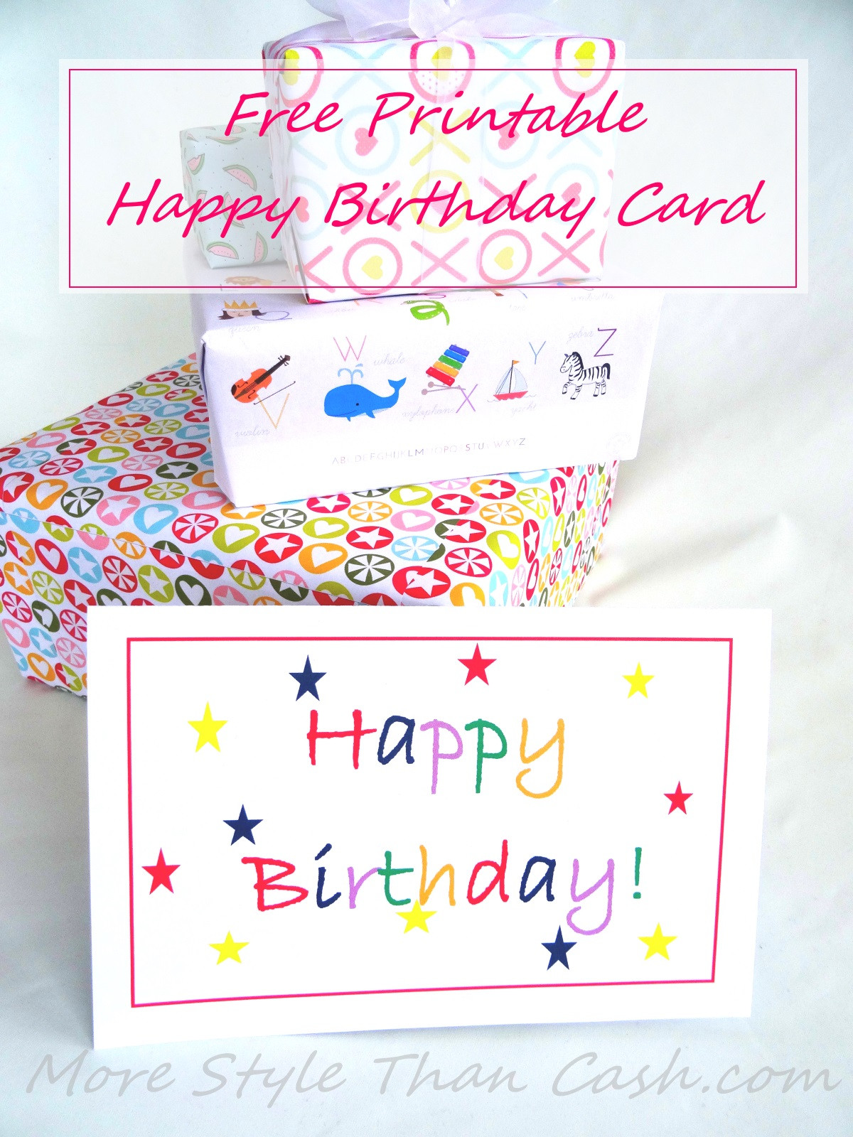 Happy Birthday Cards To Print
 Free Printable Birthday Card