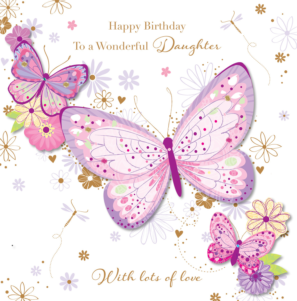 Happy Birthday Daughter Cards
 Wonderful Daughter Happy Birthday Greeting Card