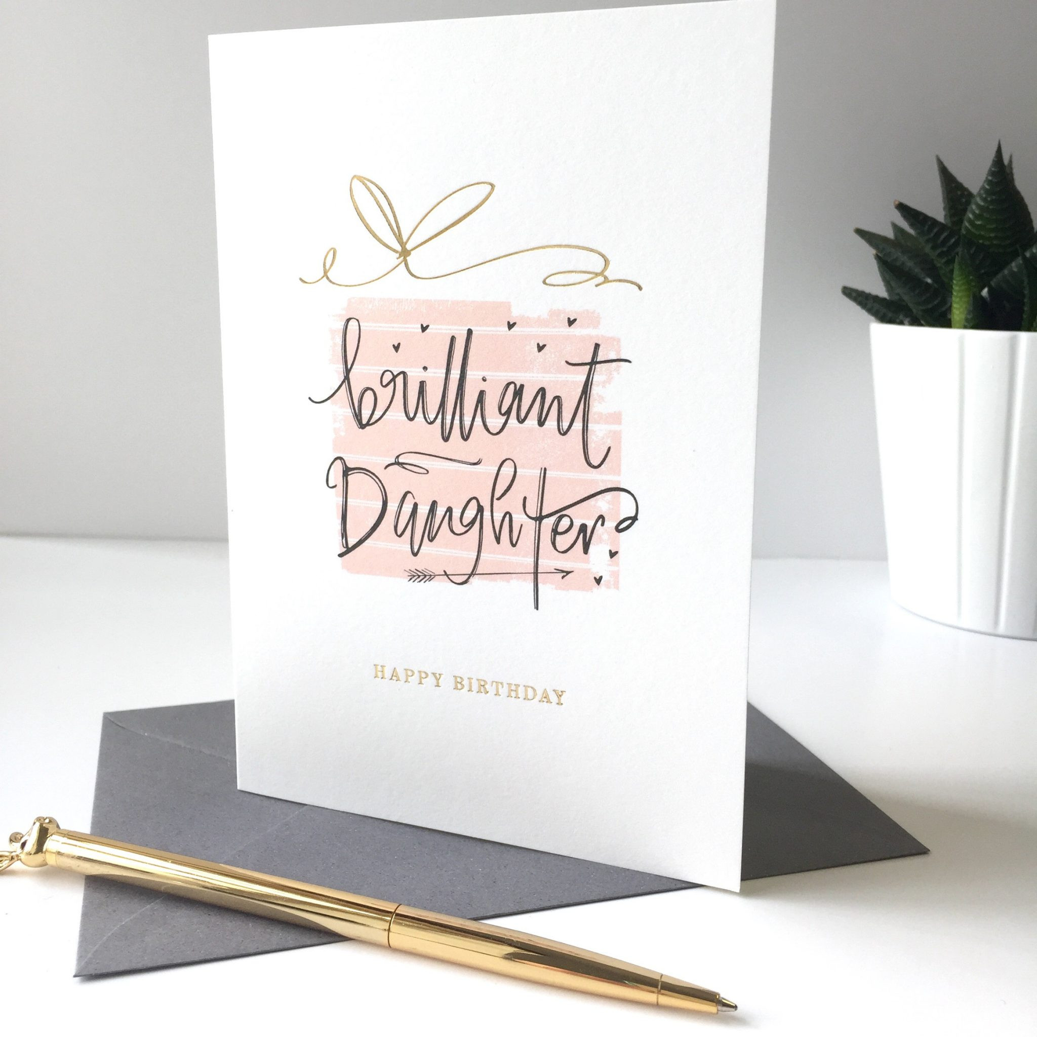 Happy Birthday Daughter Cards
 Happy Birthday Brilliant Daughter Greeting Card Pearl of