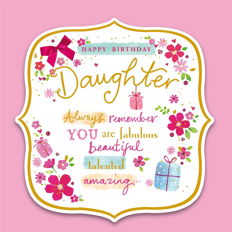 Happy Birthday Daughter Cards
 Happy Birthday Daughter Birthday Card