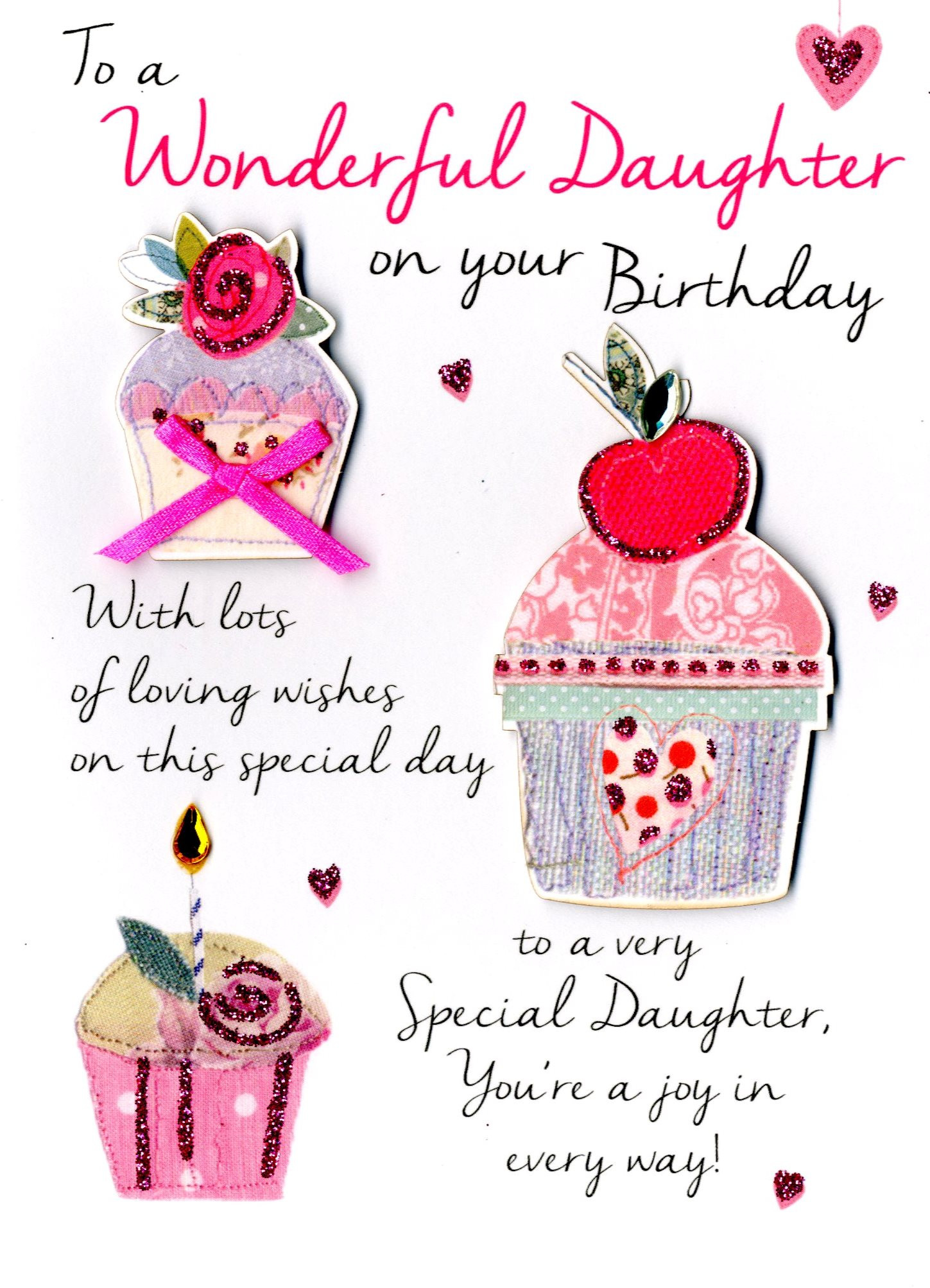Happy Birthday Daughter Cards
 Wonderful Daughter Birthday Greeting Card