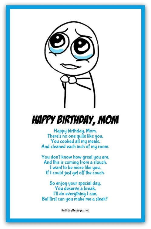 Happy Birthday Funny Poem
 Funny Birthday Poems Page 3