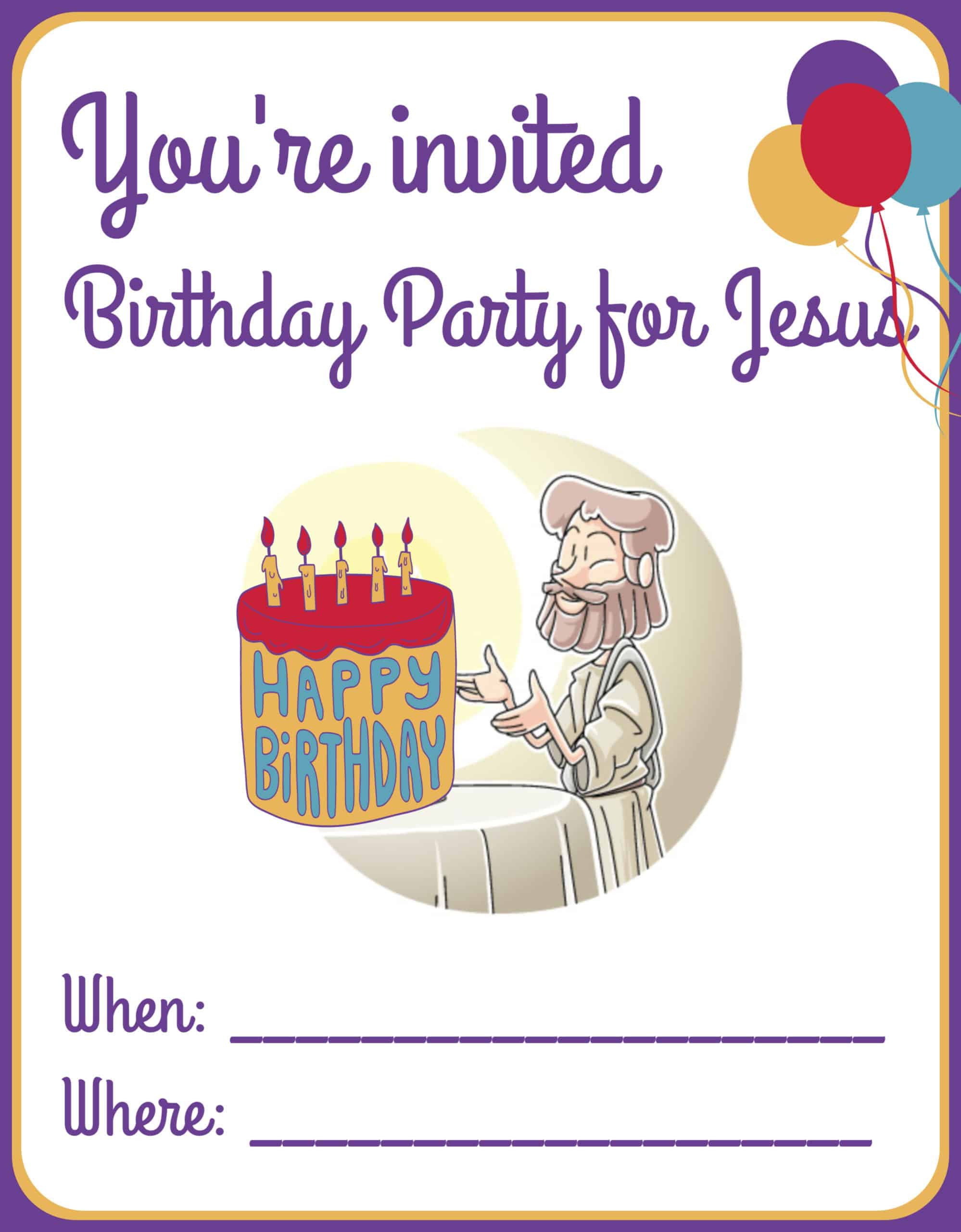 Happy Birthday Jesus Party
 Jesus Birthday Party Ideas Invitations Games Happy