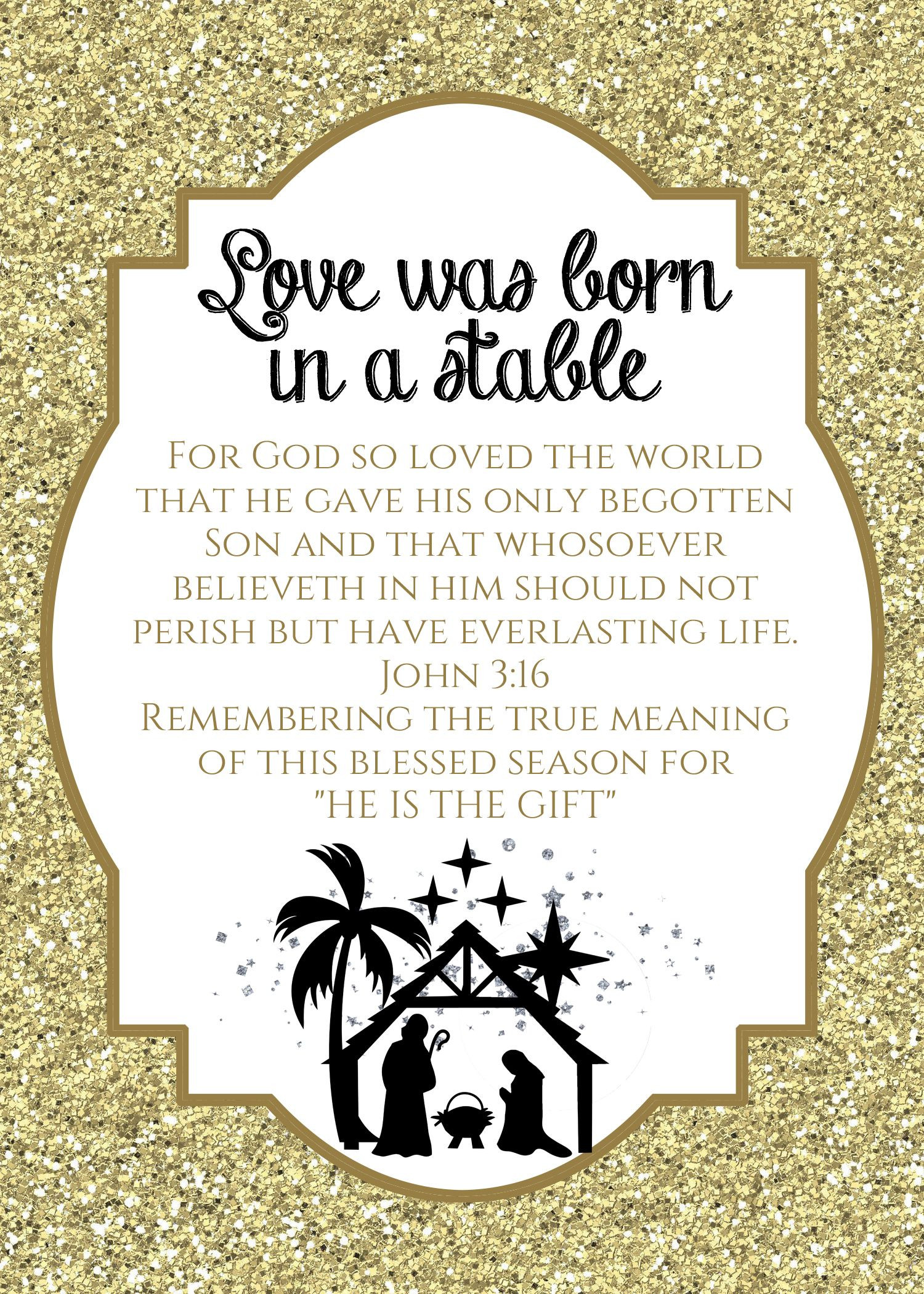 Happy Birthday Jesus Party
 Love this Nativity Sign Printable that I will be framing