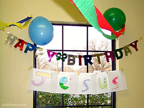Happy Birthday Jesus Party
 Throw A Birthday Party for Jesus Helping Children Find the
