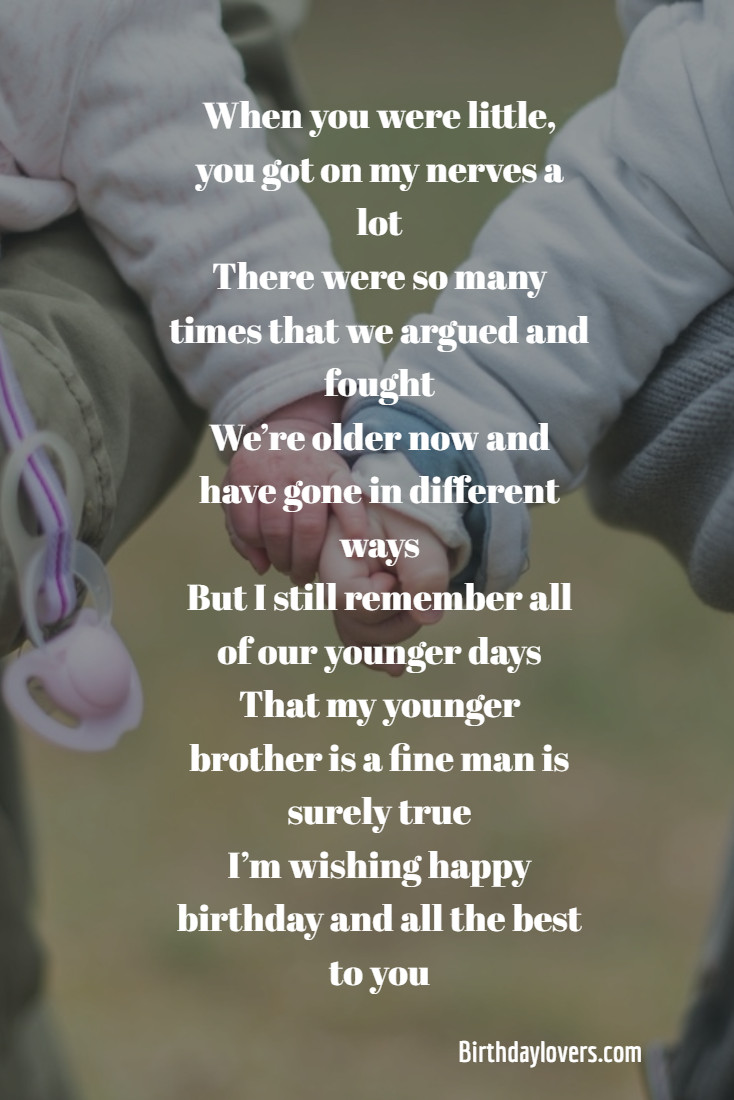 Happy Birthday Lil Brother Quotes
 Best 40 Happy Birthday Quotes For Younger Brother