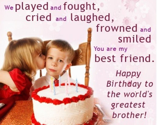 Happy Birthday Lil Brother Quotes
 Birthday Wishes Cards and Quotes for Your Brother