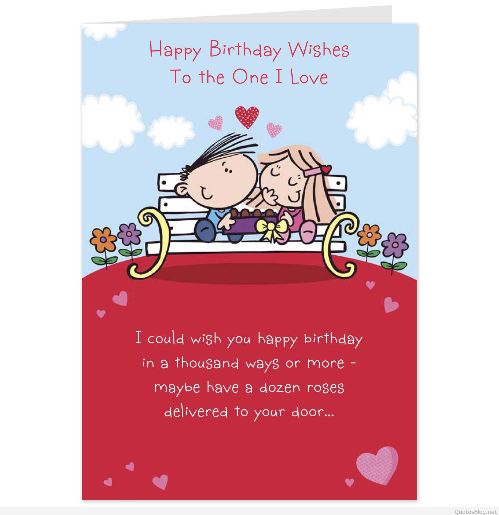 Happy Birthday Love Quotes
 Happy Birthday Love Wishes