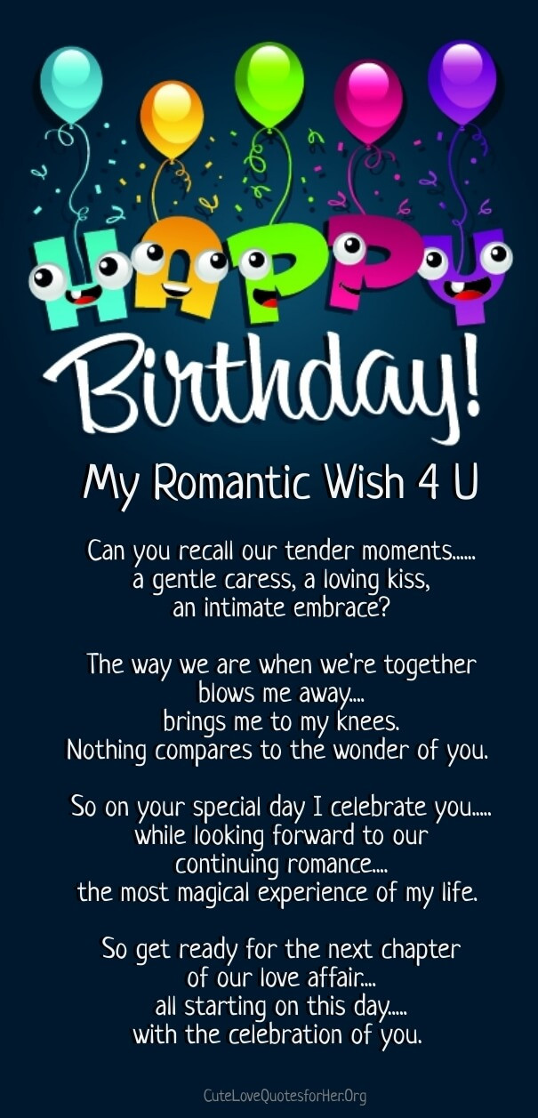 Happy Birthday My Love Quotes For Him
 12 Happy Birthday Love Poems for Her & Him with