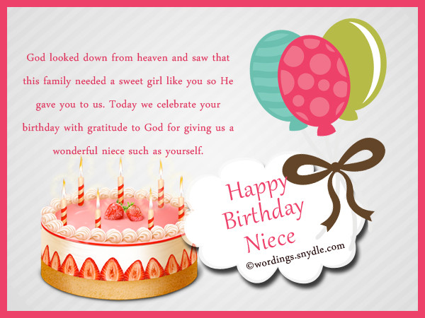 Happy Birthday Niece Wishes
 Happy Birthday Wishes for Niece Niece Birthday Messages