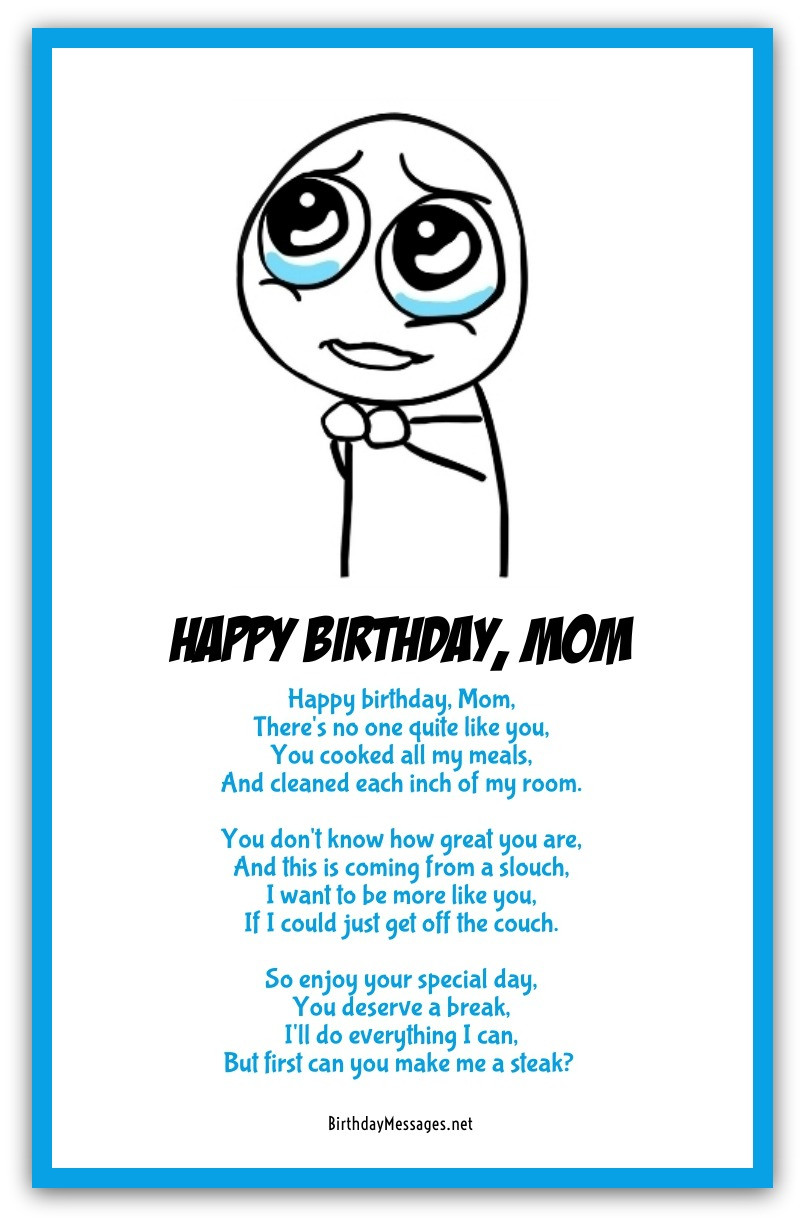Happy Birthday Poems Funny
 Funny Birthday Poems Page 3