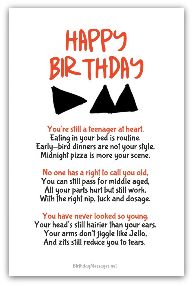 Happy Birthday Poems Funny
 Funny Birthday Poems Funny Birthday Messages